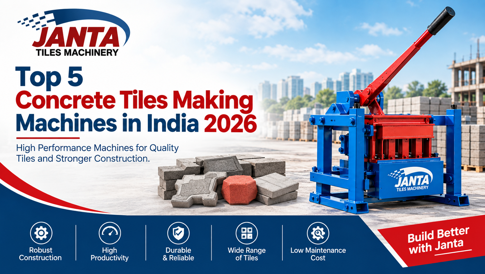 Top 5 Concrete Tiles Making Machines in India 2026